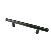 Ручка рейлинг, нержавеющая сталь, D=12мм, 96-156мм, чёрная