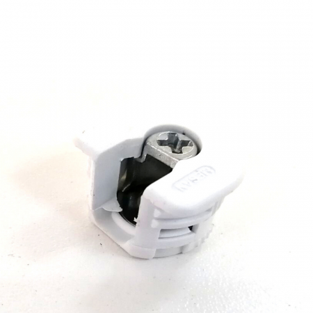 Стяжка эксцентриковая "РАФИКС" белая, для деталей толщиной от 16 мм, пластик/метал.