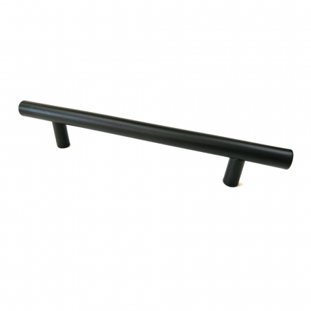 Ручка рейлинг, нержавеющая сталь, D=12мм, 192 мм, чёрная